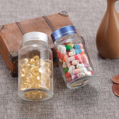 China 100ml Wide Mouth Clear Amber Glass Bottle Medicine Pill Bottle Pharmaceutical Wholesale Medicine For Capsule Screw Cap for sale