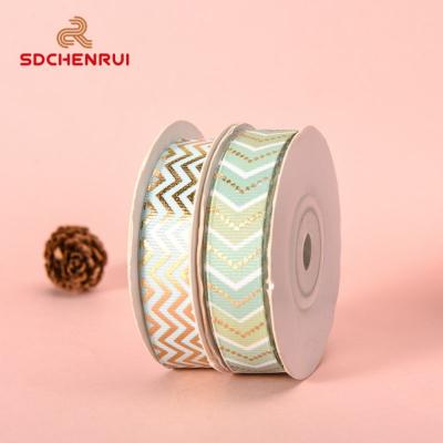 China 1/4 Inch Customized Ribbon Viable Wholesale 100% Polyester Colorful Customized Ribbon Printing Logo Colors For Festival Celebration for sale