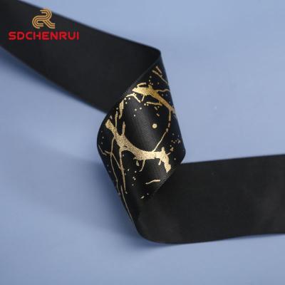 China Wholesale Free Sample Smooth Designed Logo Ribbon 3mm To 100mm Thermal Transfer Grosgrain Ribbon Customized 100% Polyester for sale