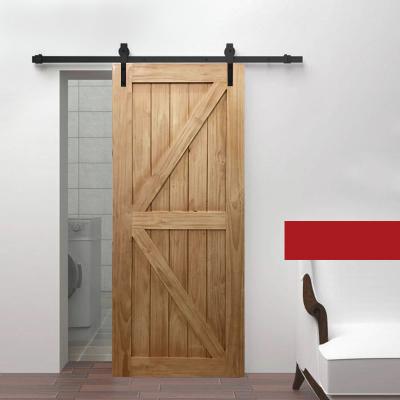 China Studio Designs Windproof Solid Wood Soundproof Barn Doors With Windows for sale