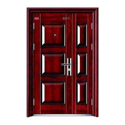 China Direct Selling High-Spec Anti-Theft Exterior Double Fire Door Steel Security Fireproof Door. for sale