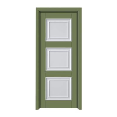 China Waterproof Modern Interior Wood Frames Modern Teak Wood Frames Hard Exterior Door for sale