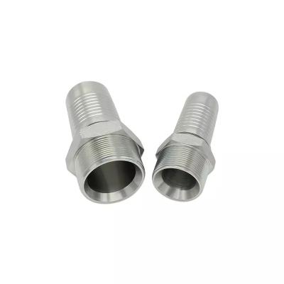 China Carbon Steel China Manufacture Hydraulic Hose End Fittings One Piece Carbon Steel Hydraulic Hose Coupling NPT/JIC/BSP Fittings for sale