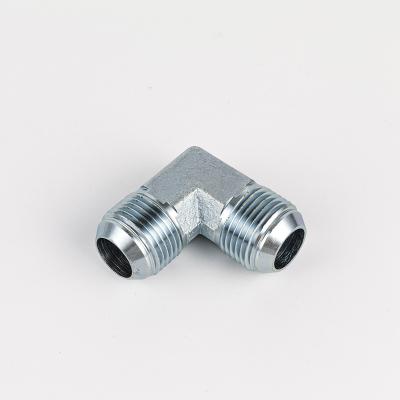 China Construction Machinery Elbow Connector Adaptadores JIC Male Thread Hydraulic Common Straight Hydraulic Adapters for sale