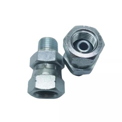 China Construction Machinery 60 Degree Cone Seat BSP Thread Fitting Male/Swivel Female Nut Tube Connector Hydraulic CNC Welding Hydraulic Adapter for sale