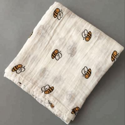 China Wholesale Custom Newborn Baby Anti-pilling High Quality Sleep Wrap Soft Muslin Wrap Blanket for sale