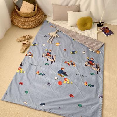 China Wearable polyester print custom soft double sided adult blanket baby minky for sale