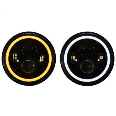 China High Beam / Low Beam / Turn Light Automotive Lighting Systems Headlight Product 7 Inch Ip67 6700k Waterproof Round Led Head Lamp for sale