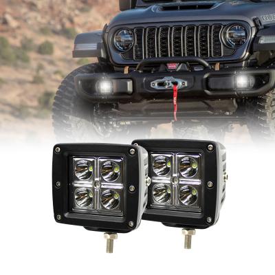 China Square 12W LED Work SUV Truck Trailer Motorbike Scooter ATV Light Off-Road Boat 12V 24V Universal for sale