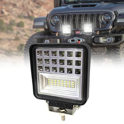 China 126W Truck Boat ATV Square LED Work Light Bar Flood Lights White Bright Headlight Lamp Offroad Universal for sale