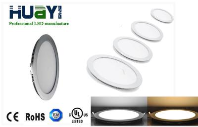 China 230V / 240V 960lm Round LED Panel Lights , 3000K Warm White Led Panel 12W for sale