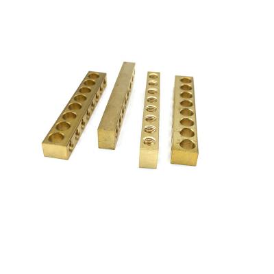 China Power Industry Good Quality 8 Hole Brass Cable Terminal Bar for sale