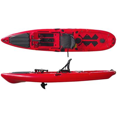 China Sea - River - Lake - Ocean Design Single Seat Sea Kayak Wholesale Canoe Single Seat Hot Selling Sit On Top Kayak With Pedals For Sale for sale