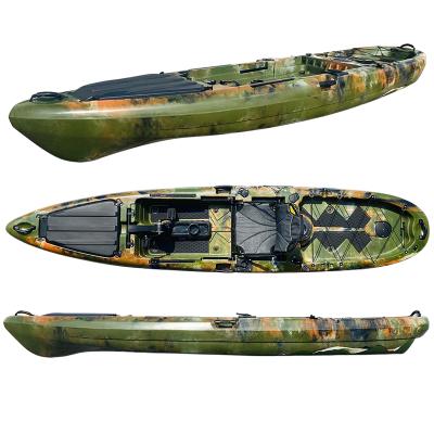 China Sea - River - Lake - Ocean Modern Design Customized Traveling Ocean Kayak Racing LLDPE Plastic Canoe Fishing Kayak With Foot Pedal Sea Kayak for sale