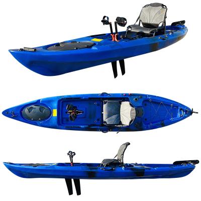 China Sea - River - Lake Outdoor Entertainment One Person Foot Drive Pedal Kayak Plastic Sea Kayak For Fishing for sale