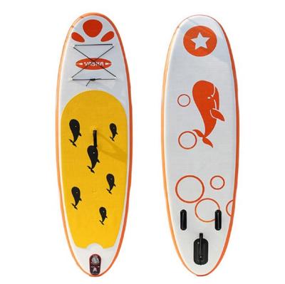 China Factory Sale Customized High Quality PVC Plastic Adult Inflatable Board Paddle Water Ski Standing Surfing Board for sale