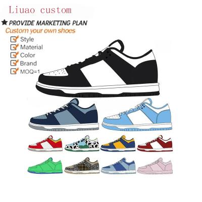 China Rubber Customized high quality 2023 Newest Fashion Brand Low Retro White Black Panda Casual Shoes Sneakers Walking styles Shoes SB Lo for sale