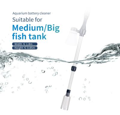 China Viable Fish Tank Cleaning Kits Electric Automatic Siphon Water Switch With Suction Pump Sand Washing Device for sale