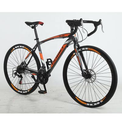 China High carbon steel roadbike in current price wholesale cheap men's fashional make OEM bycycle racing 700c bicycle road bike for sale