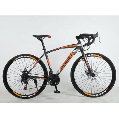 China High carbon steel road bike in stock wholesale customization cheap price OEM bicycle for men fashional racing bycycle 700c Roadbike for sale