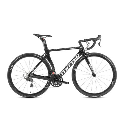 China Frame carbon fiber road bike twitter 700c 25c carbon fiber frame roadbike 22 speed bicycle for men in stock for sale