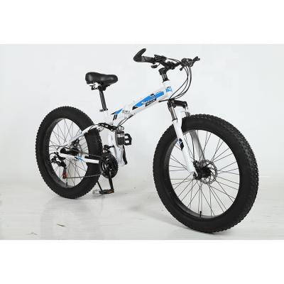 China Customizable 26 Inch High Carbon Steel Fat Bike Mountain Snow Tire Beach Fat Bike Cruisers Folding Tire for sale