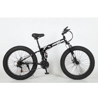 China Customizable high carbon steel snow mountain folding fat bike 26 inch Fatbike fat tyer cycle bicycle for sale