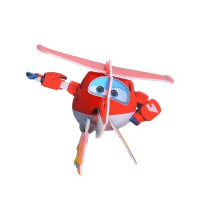 China DIY TOY Whenzhou Jialiang 3d cartoon pp airplane plastic puzzle for kids for sale