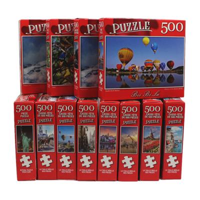 China Educatiom Toys Wholesale 500 Personalized Custom 1000 Piece Paper Puzzles For Adult Children for sale