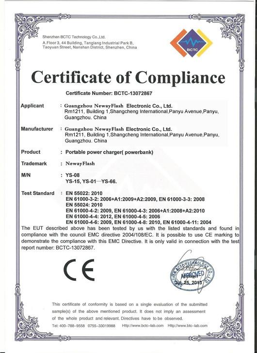 CE - Guangzhou Newayflash Electronic Technology Limited