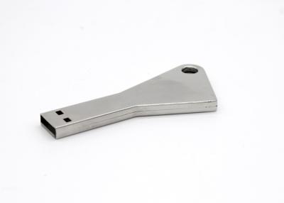 China Metallic Key USB Flash Drive , Imprinted Key 20 Gig Flash Drive for sale