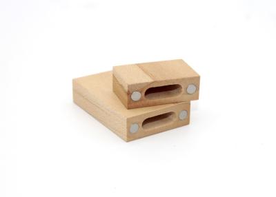 China Computer Wooden USB Memory Stick Rectangle 16GB Full Capacity for sale