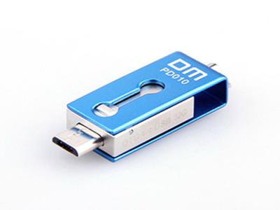 China Metallic Swivel OTG USB Flash Drive Personalized With Shockproof for sale