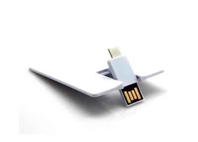 China Plastic Credit Card OTG USB Flash Drive USB Disk for Smart Phone for sale