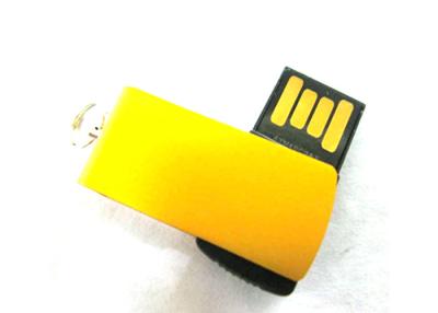 China Thin Hi-Speed Swivel USB Flash Drive Password Protection With Keyring for sale