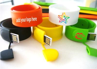 China Silicone Wristband USB Flash Drive Personalized with OEM Logo for sale