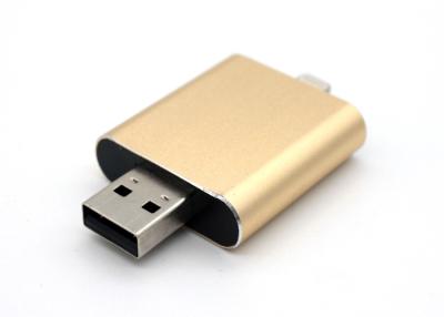 China Gold Color 4GB 8GB Metal OTG USB Flash Drive Flash Hard Drive for sale