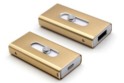 China I-01 Metallic OTG USB Flash Drive USB Memory Stick For Iphone for sale