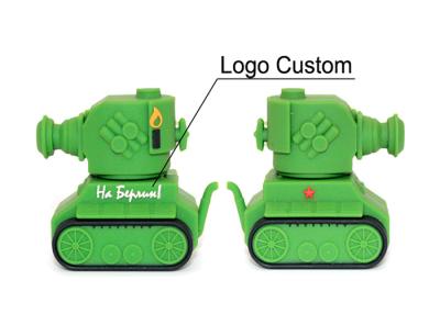 China Promotional Tank Shaped PVC USB Flash Drive 10 MB/S Reading Speed High Speed USB 2.0 for sale