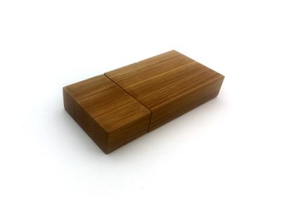 Cina Chiavetta USB di legno di rettangolo di abitudine 4GB 8GB di logo con il contenitore di regali in vendita