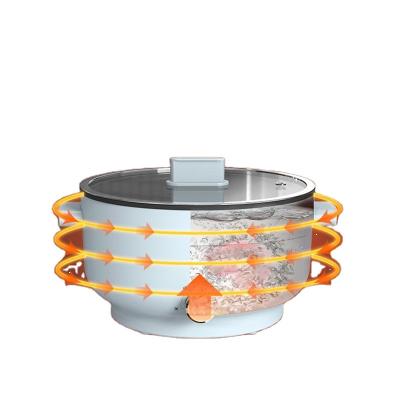 China Household Electric Barbecue Grill With Table Multi Function Hot Pot Pan Grill Electric Hot Pot for sale