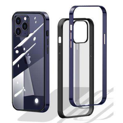 China Metal Feeling PC Mobile Phone Cover Case UV Printed Electroplating Phone Case For Apple iPhone for sale