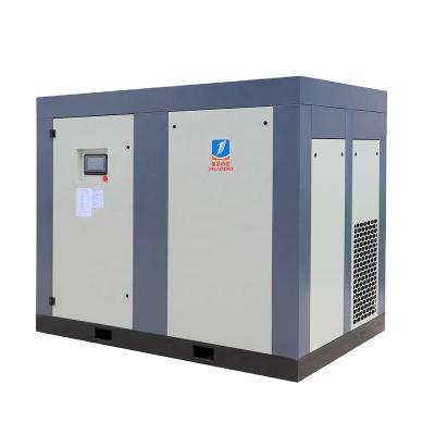 China High pressure air capacity factory manufacturer 8 bar 10 bar 12bar screw air compressor lubricated industrial air compressor for sale