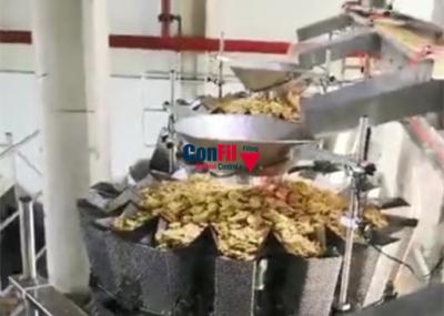 Cina Una macchina imballatrice di pesatura automatica di 10 teste per la catena d'imballaggio del forno VFFS dei pancake in vendita