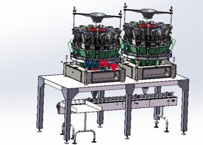 China 14 Haupt-Multihead Wäger-Verpackungsmaschine für das Füllen mariniert oder die frische Nahrung klebrig zu verkaufen