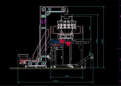 China Multihead Weigher Roasted Nuts Cashew Nuts Packaging Machine VFFS Packaging System for sale