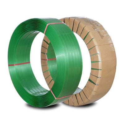 China 12mm 210kg Pull Plastic PET Band Strap Pack Steel Foliated Pallet Strapping Belt Te koop