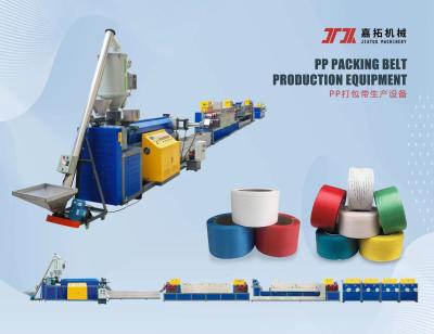 China Width 5mm 19mm PP packing belt machine Double Output Recycled Material for sale