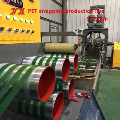 China Plastic Machinery PET Plastic Steel Strapping Production Line with 9-32mm Width for sale