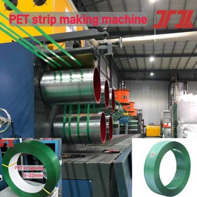 China Customized Color PET Belt Making Machine With Double Station Winder for sale